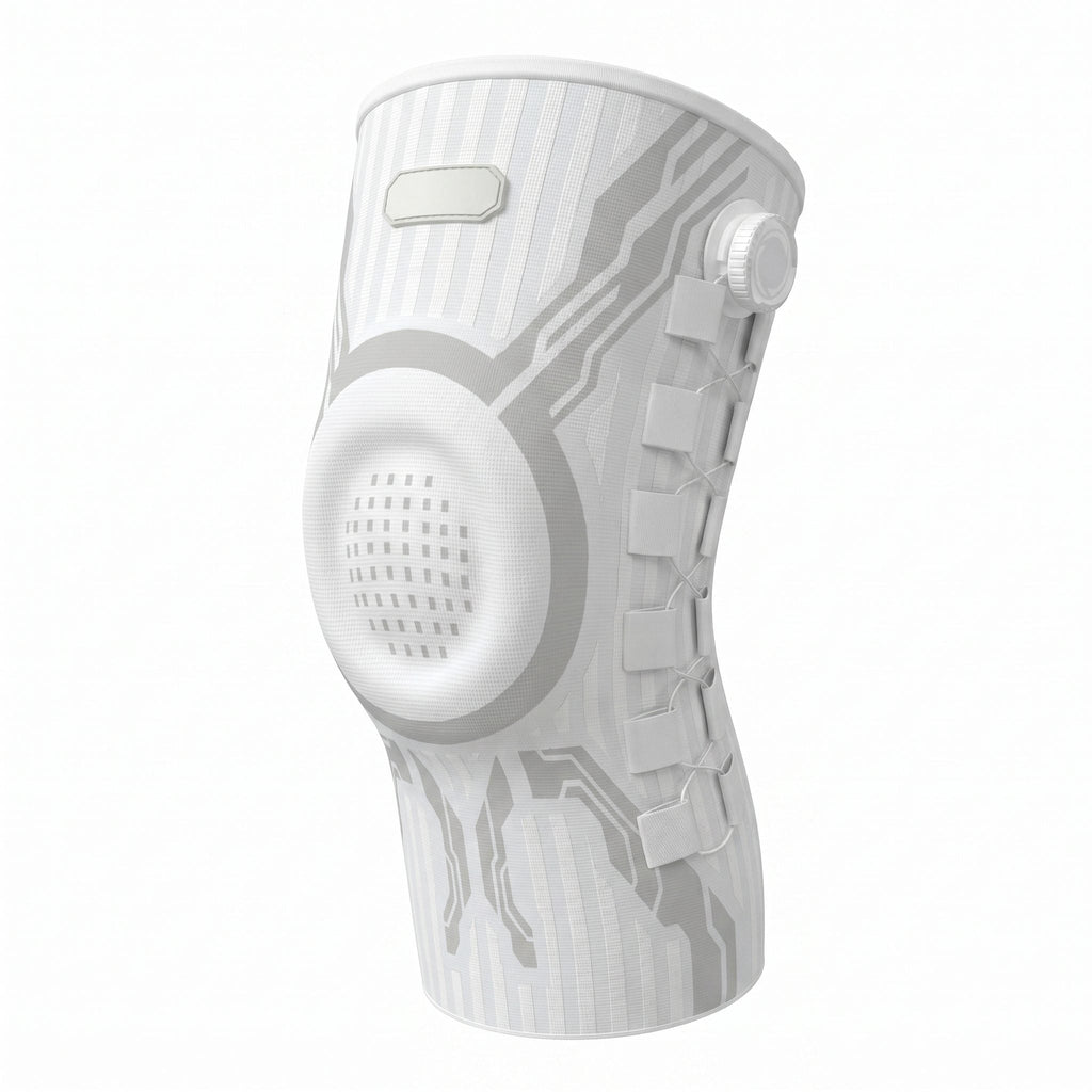 Rebound knee compression sleeve, front view