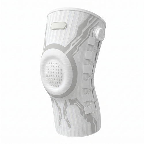 Rebound knee compression sleeve, front view